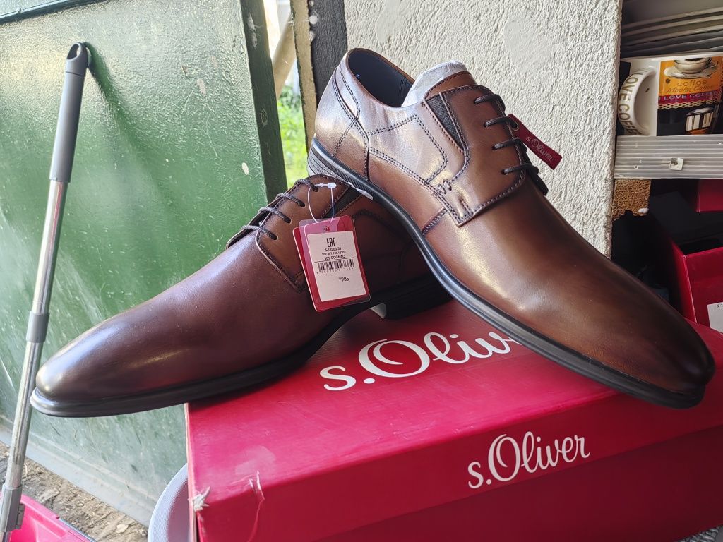 Официални обувки естествена кожа, s.Oliver