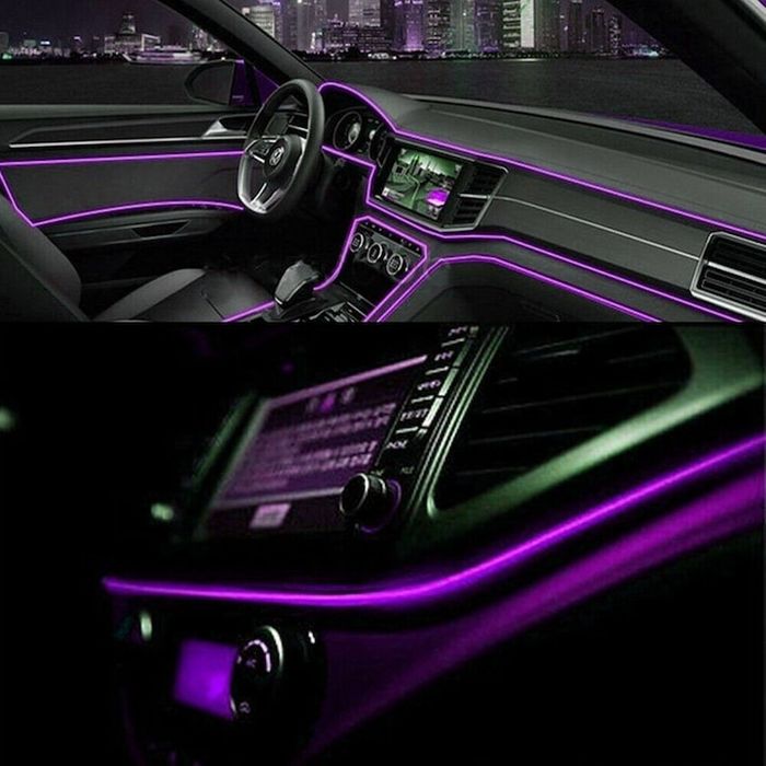 Kit  Neon Lumina Ambientala Auto, USB, Multifunctional