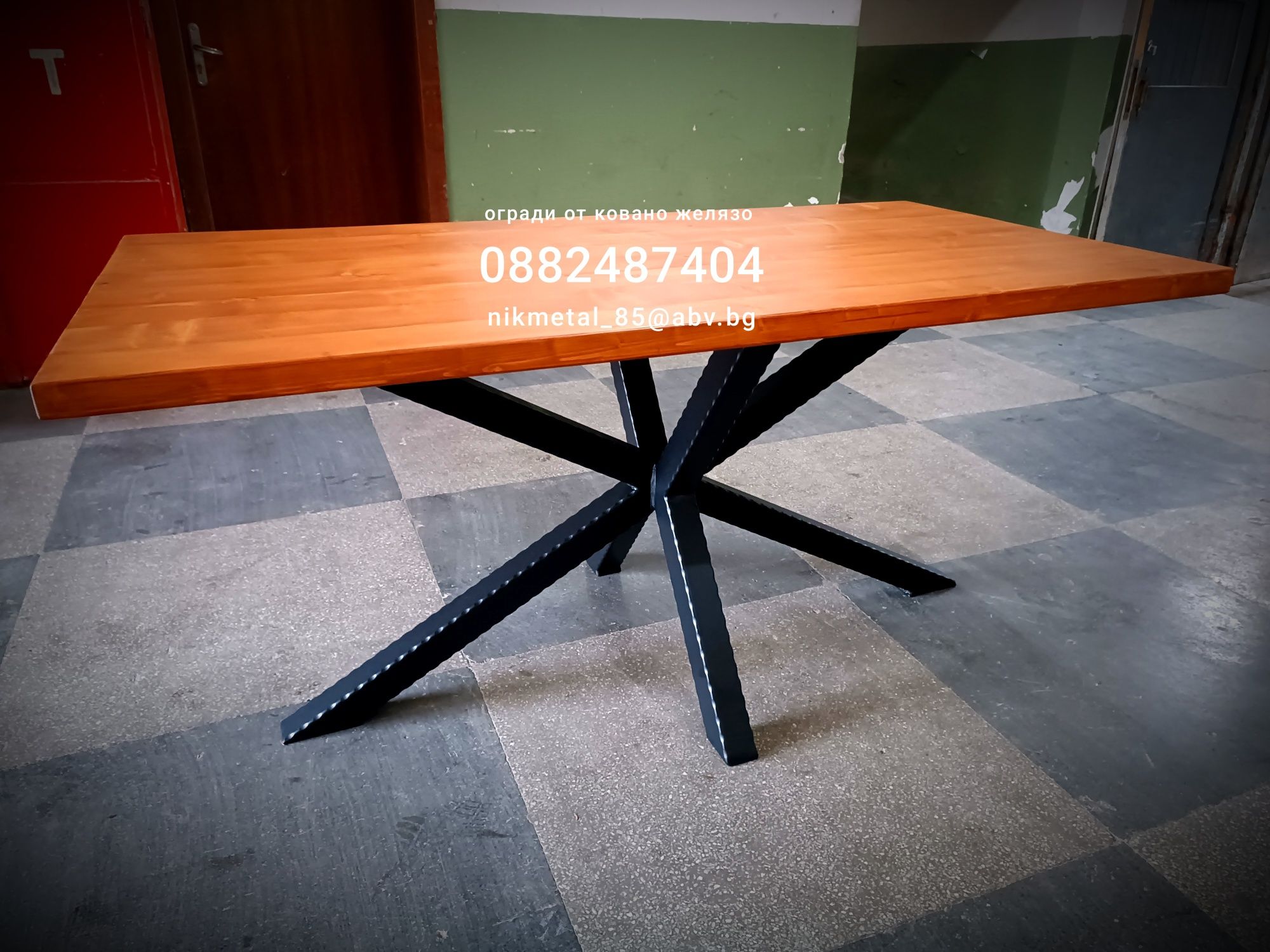 Изработка на кухненски маси от ковано желязо