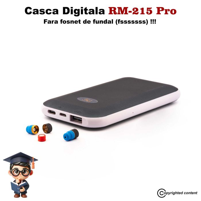Casca de Copiat Digitala - NOU 2026 - Nu piuie - Fara Fssss de fundal!
