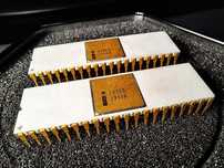 Lot 2x Intel C4269 1959A (1976) ceramic (gold cap/pins) extrem de rare