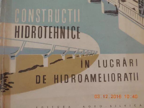 Constructii hidrotehnice in lucrari de hidroamelioratii