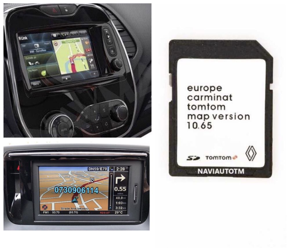 Renault card navigatie SD Card Carminat LIVE Laguna,Megane,Clio 2025