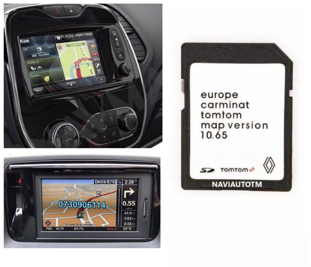 Renault card navigatie SD Card Carminat LIVE Laguna,Megane,Clio 2023