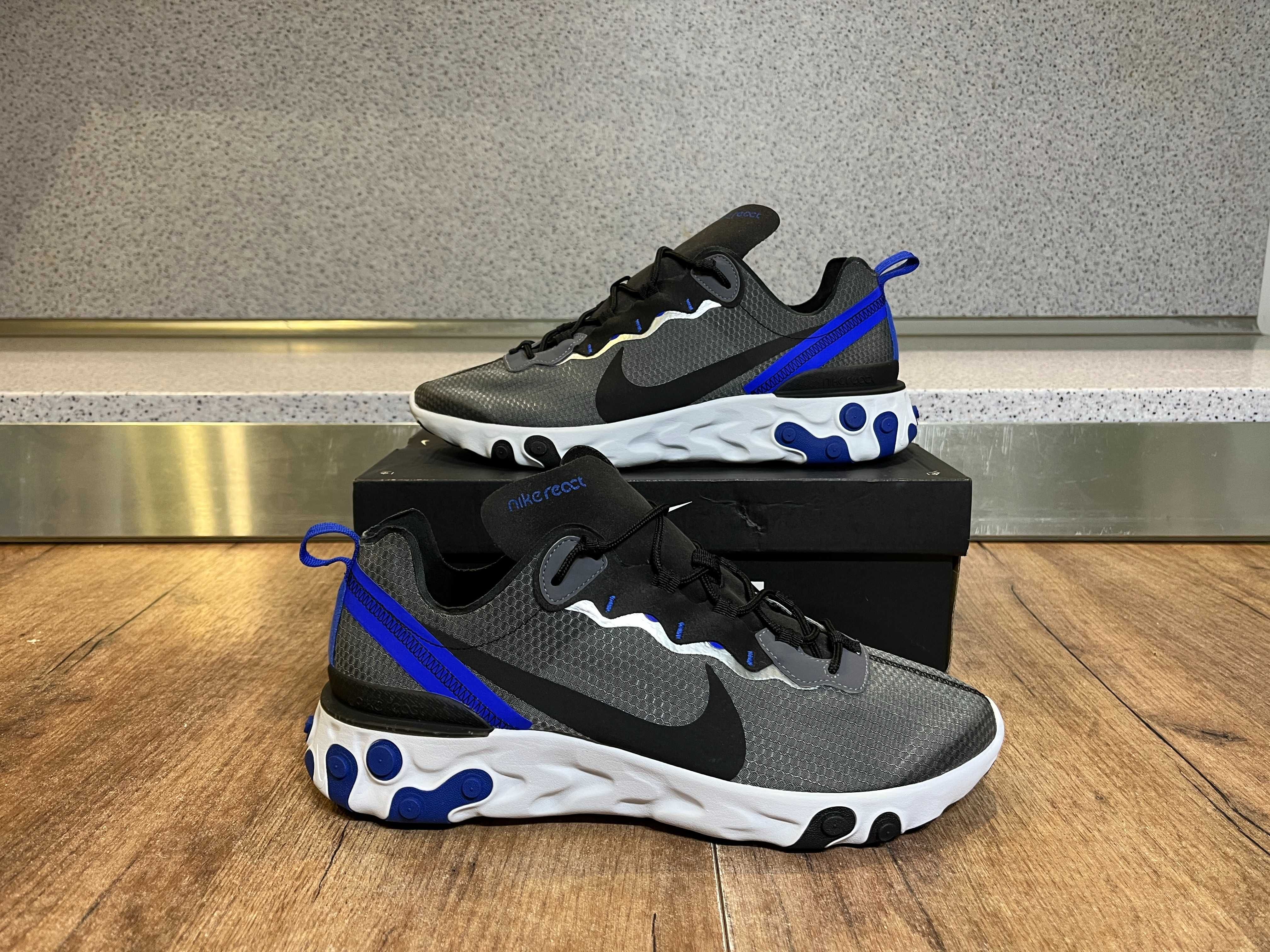 ОРИГИНАЛНИ *** Nike React Element 55 SE / Black Racer Blue