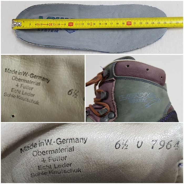 Bocanci LOWA Trekking,  piele naturală, all season, munte, nr 39 1/2