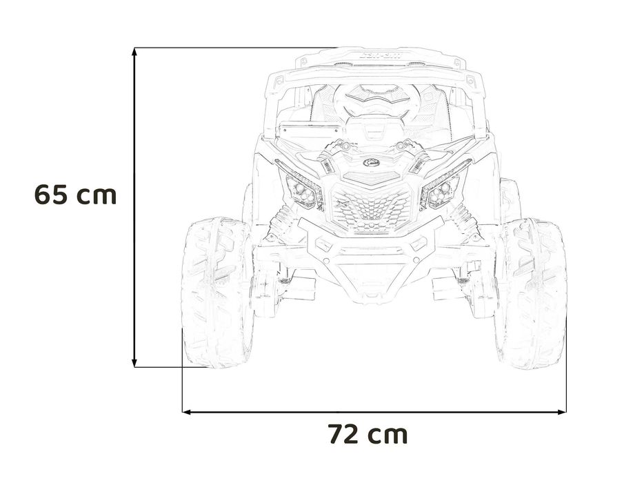 UTV electric pt copii Can-Am Maverick 24V 800W 4x4 (CA003) Roz