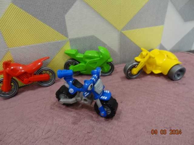 Набор игрушечных   мотоциклов Tigres Kid (9 см) 3шт + 1