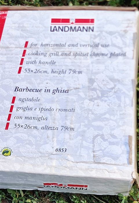 Grătar din FONTA original LANDMANN cu rotisor