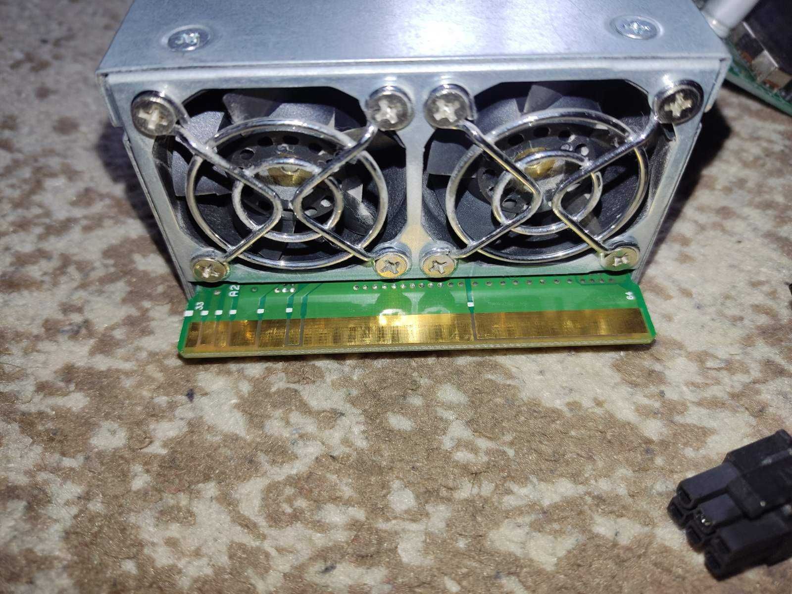 Захранване HP 1000W с 10 кабела с букси 6+2 пина и стартираща платка