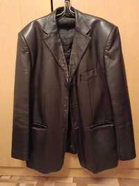 Пиджак кожаный продам