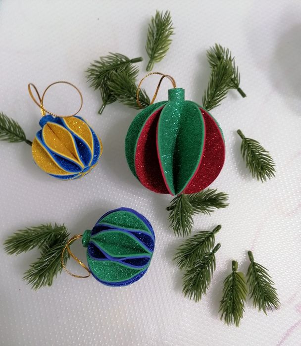 Ёлочные игрушки из фоамирана