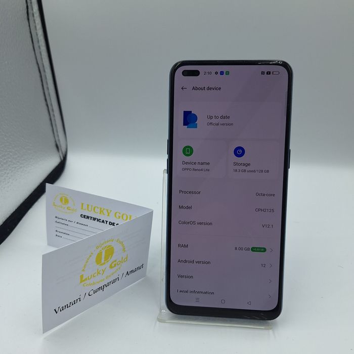 Oppo Reno 4 Lite 128Gb 8Gb Garantie/Factura #44841