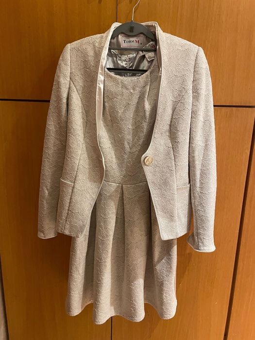 Дамски костюм рокля и сако официални “Тара М” размер М