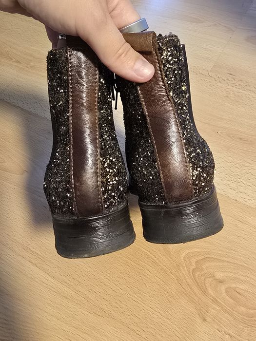 Ghete maro din piele 39