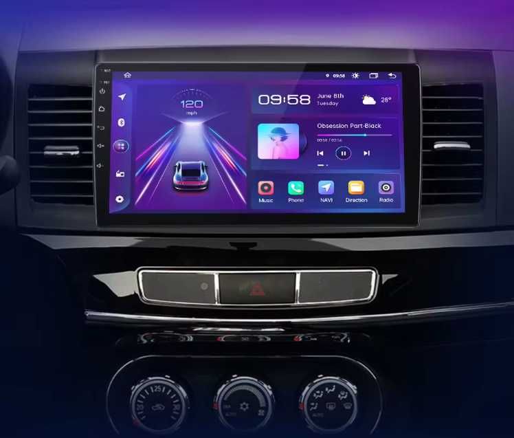 Navigatie Dedicata Mitsubishi Lancer (2007-2013), 9 Inch, BT, Carplay