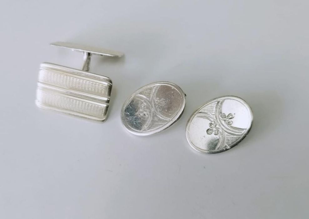 Vechi nasturi butoni argint loth 13 1/4 si 835