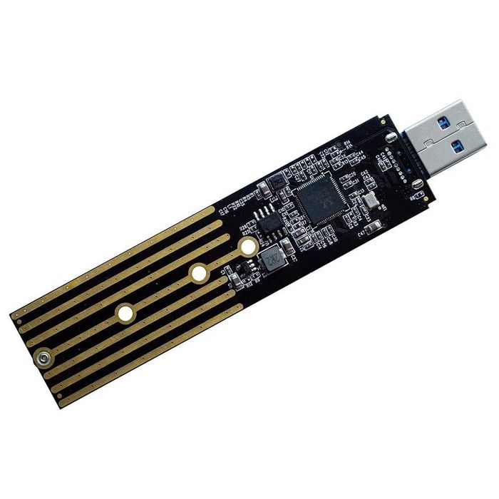 Adaptor SSD dual protocol M.2 NVMe / M.2 NGFF la USB 3.0 pt PC, laptop