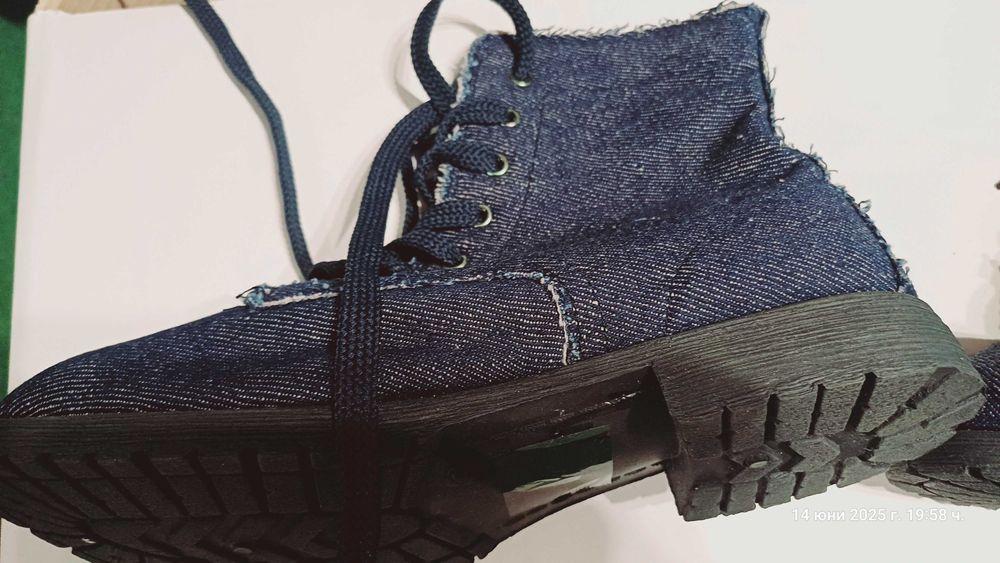 Дънкови боти, размер 38