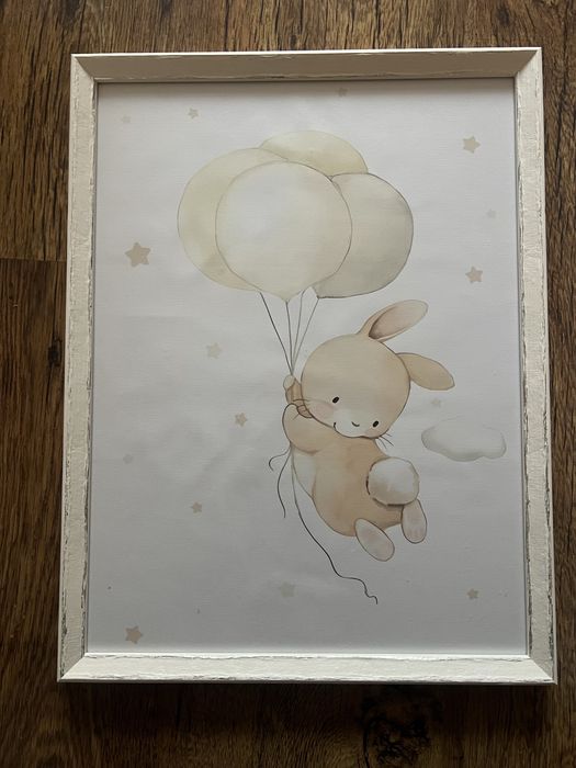 Картини на зайчета за детска стая