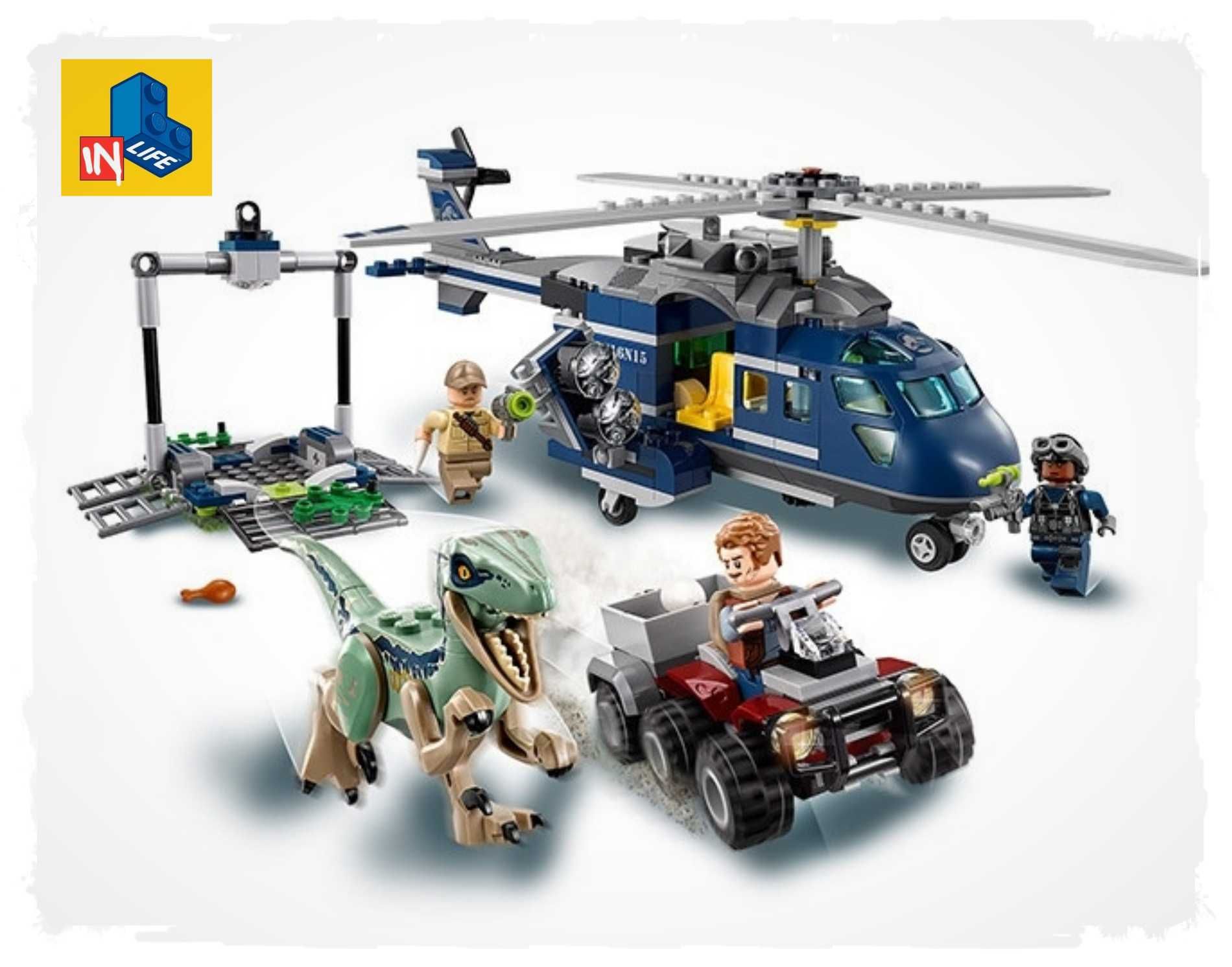 Tip lego Dinozaur Jurassic elicopter Urmarirea lui Blue "75928"