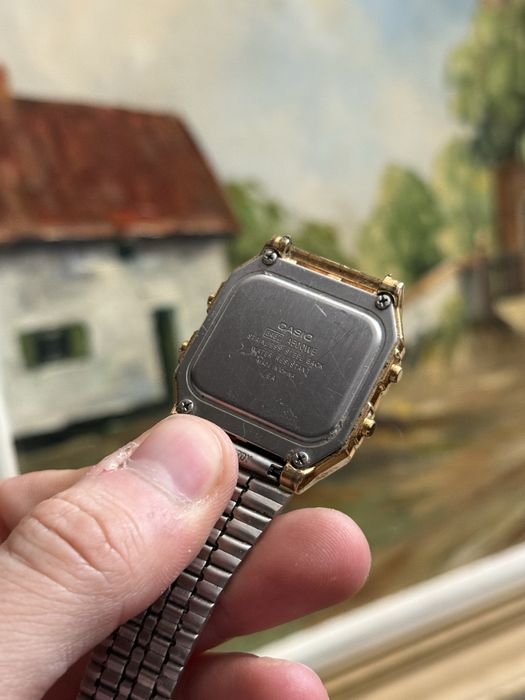 Casio A500W worldtime analog digital ceas