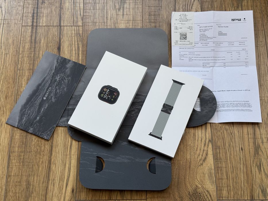 Apple Watch Ultra 2 Black Titanium Milanese Loop Гаранция