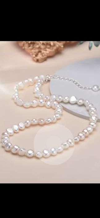 Colier din perle naturale de apa dulce și Argint 925, 2 modele