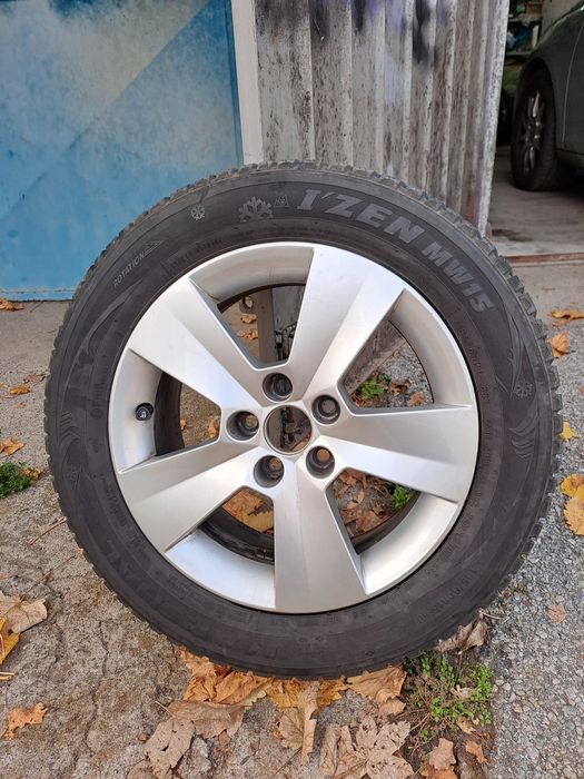 Зимни гуми с алуминиеви джанти за Шкода 185х60х15 комплект
