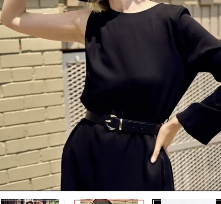 Rochie asimetrica, neagra,noua, Zara, XS