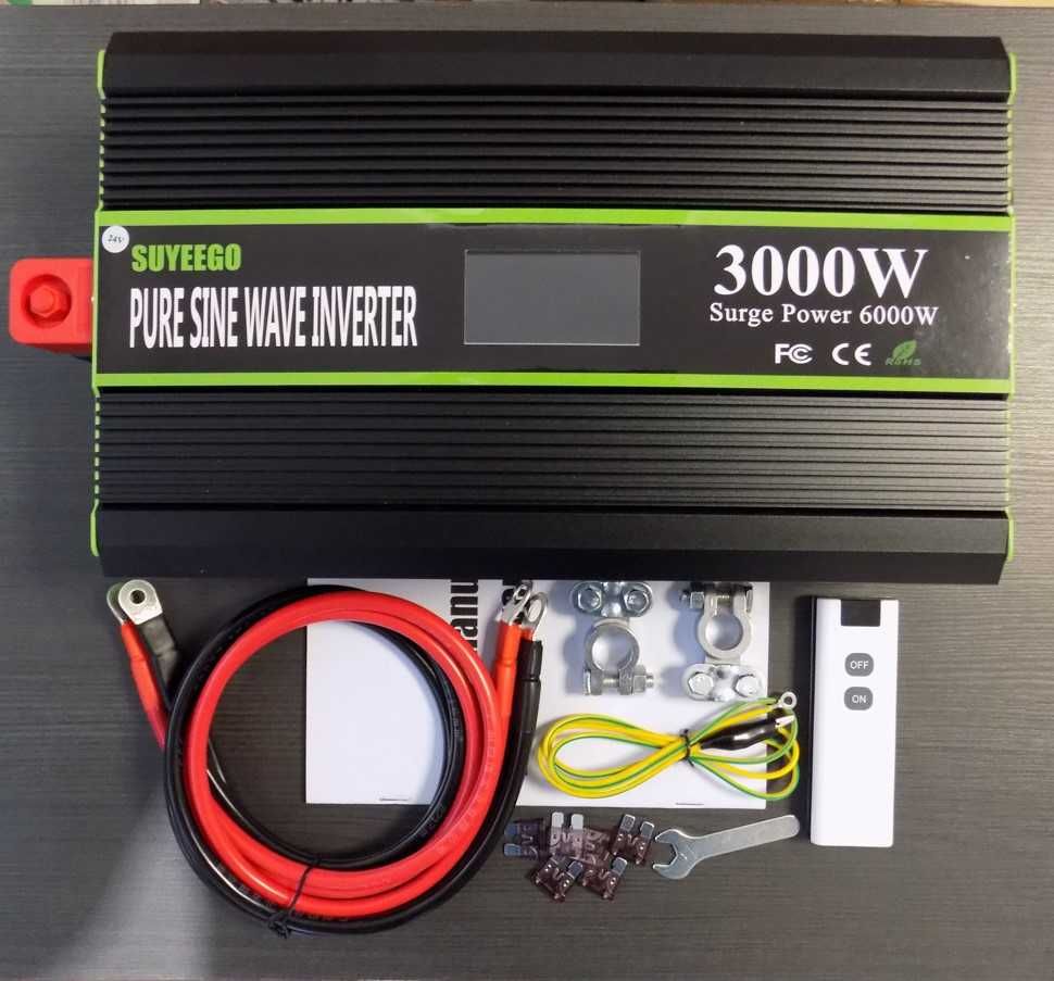 Инвертори SUYEEGO 3000/6000W чиста синусоида 12 или 24V