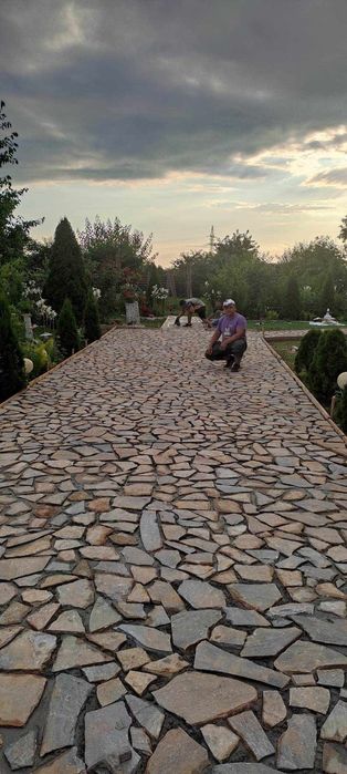 Piatra naturala de munte și Grecia pentru pavaj