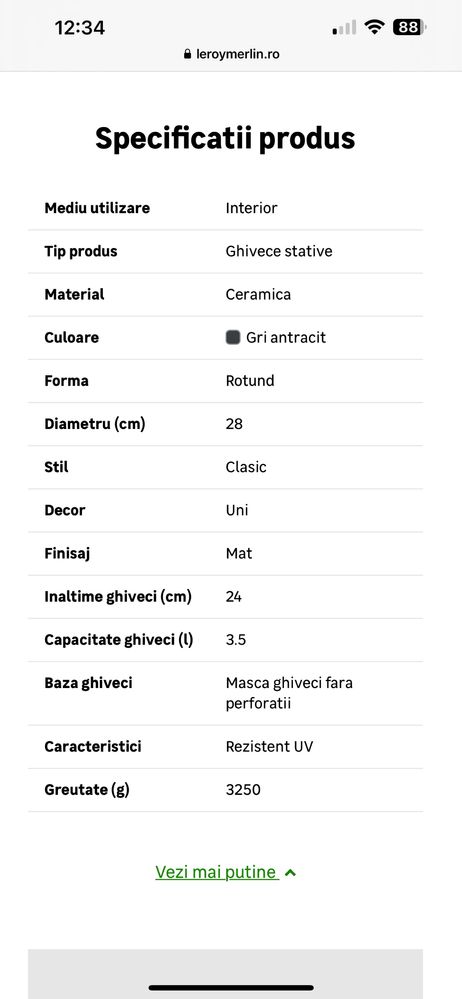 Ghivece ceramica (diametru 28cm)