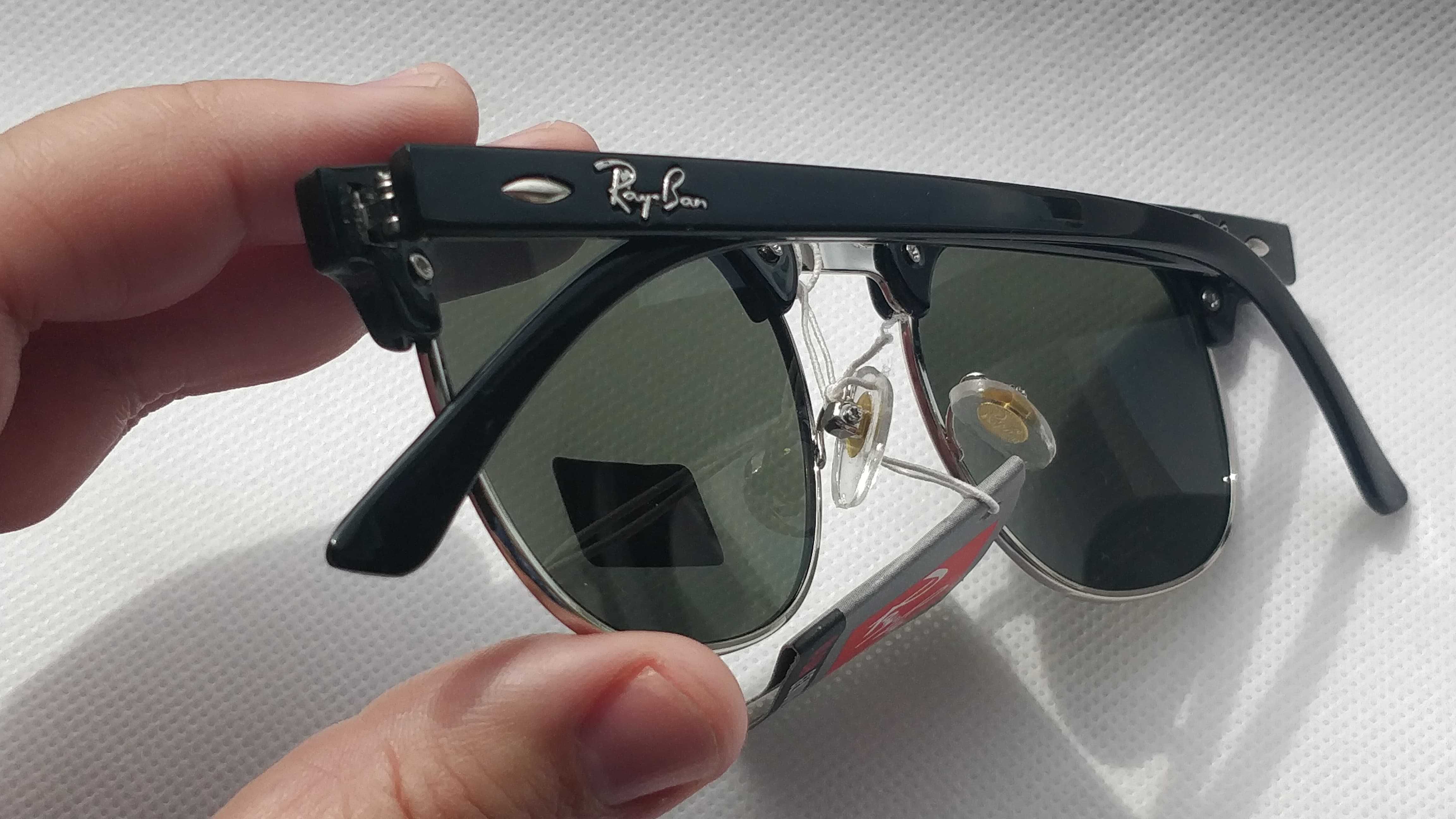 Ochelari de soare Ray-Ban RB3016 Clubmaster, lentile verzi