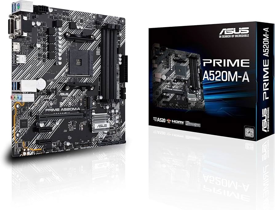 ASUS Prime A520M ryzen cpu