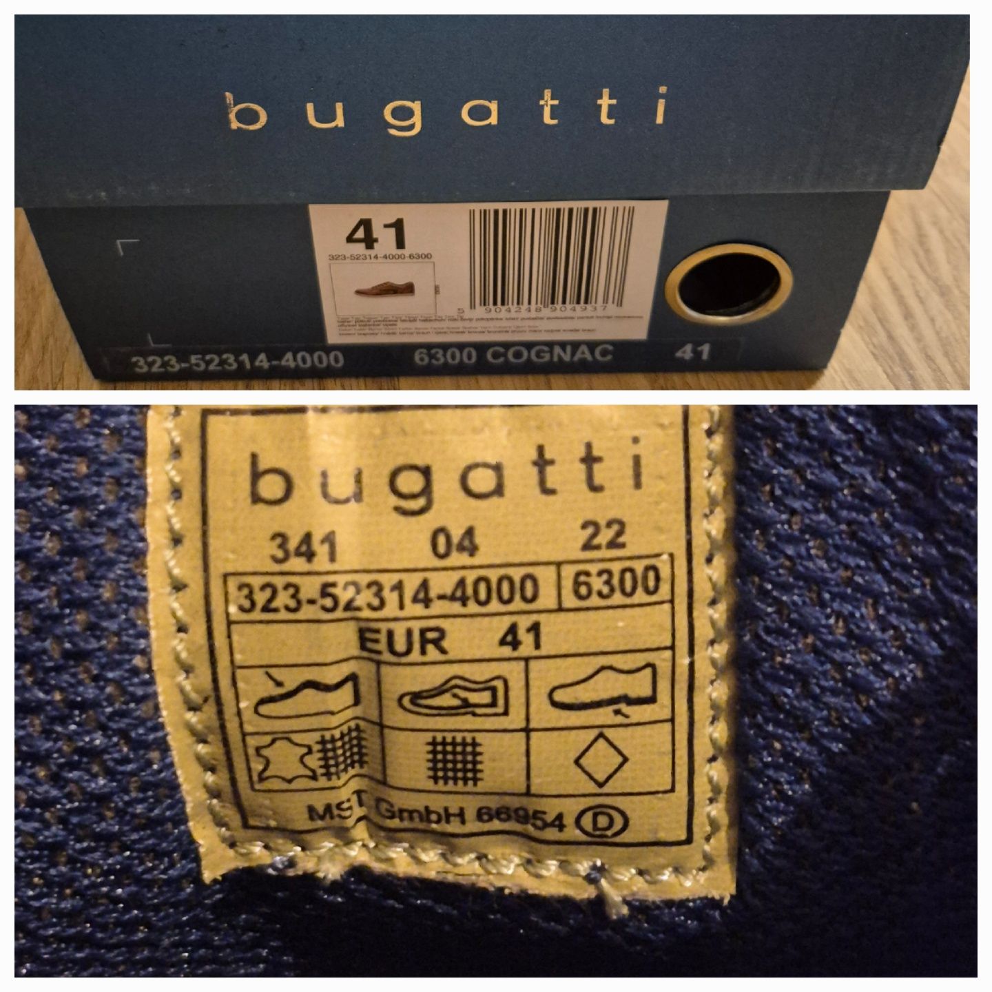 Bugatti  sneakers pantofi piele 41