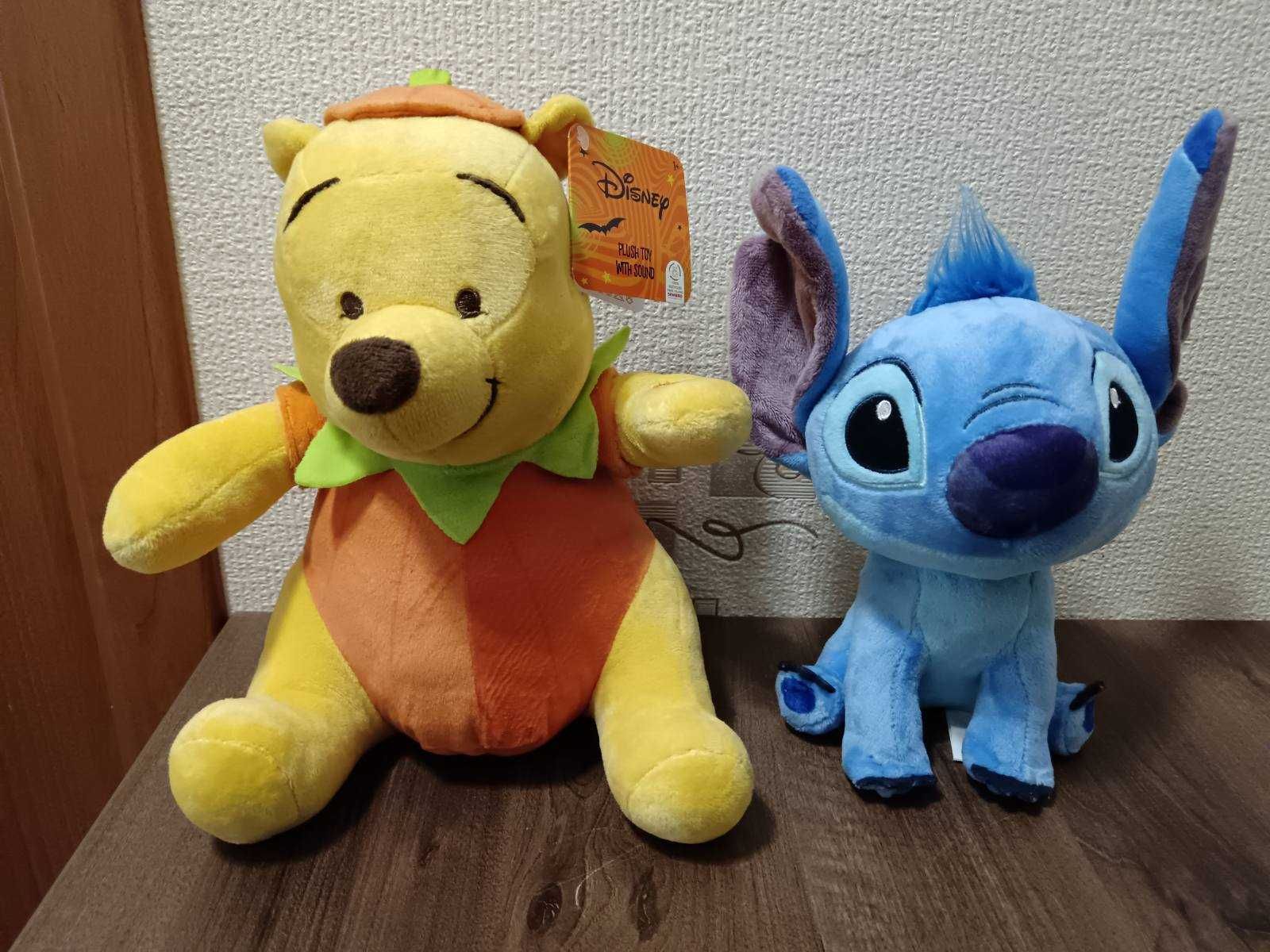 Плюшен Мечо Пух с звук на DISNEY и др,дрънкалки,чесалки,меки книжки.