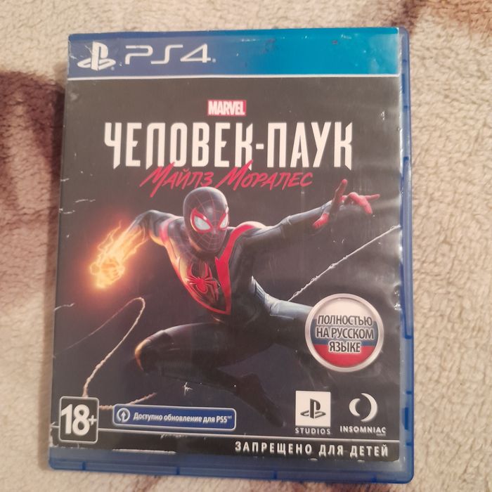 Продам диск для пс4 пс5 Человек паук майлз моралес