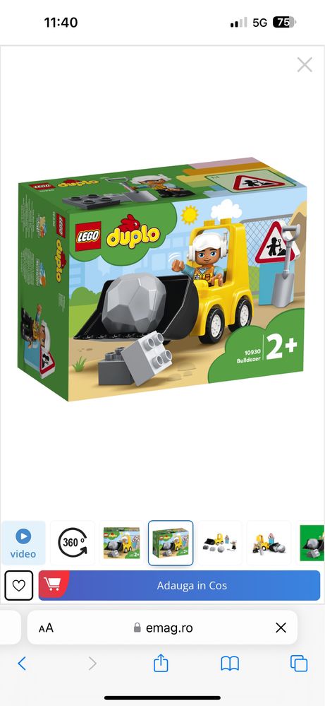 Lego duplo ( politist si buldozer)
