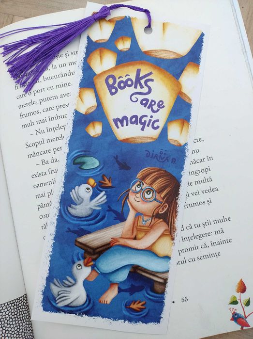 Semn de carte copii, handmade