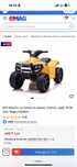 ATV electric cu lumini și claxon. ALB