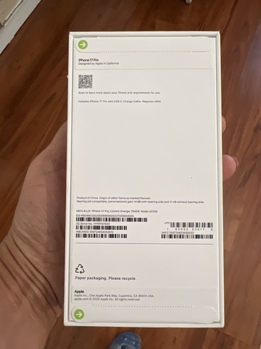 iPhone 17 Pro 256Gb USA