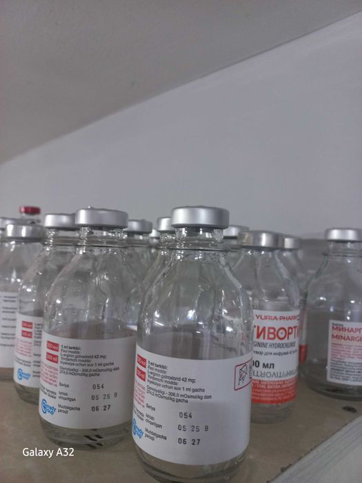 Bo'sh dori flakon shisha 100ml, 150ml, 200ml