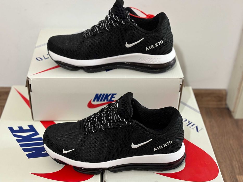 Nike Air Max 270 - Черно с бяло, размери 41, 42, 43, 44