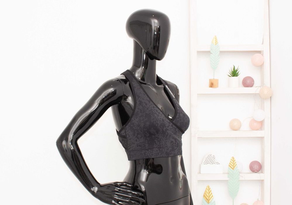 Gymshark оригинален дамски топ сив камофлаж спортен сутиен бюстие S