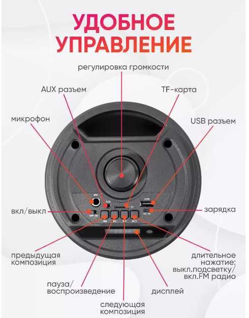 Kalonka  Портативная Bluetooth колонка ZQS 6212