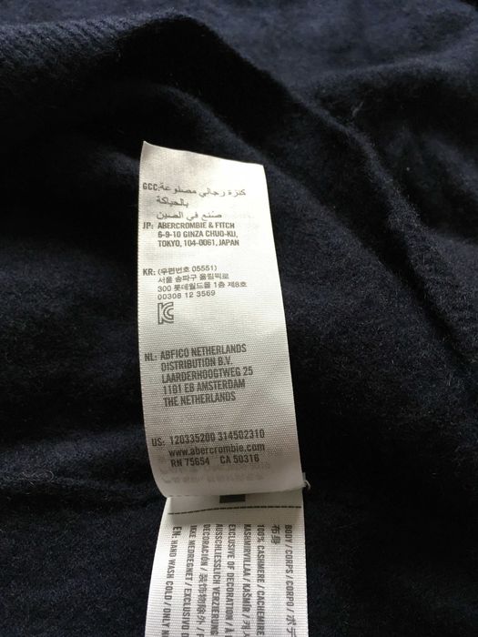 Abercrombie&Fitch 100% кашмир тъмно син XXL