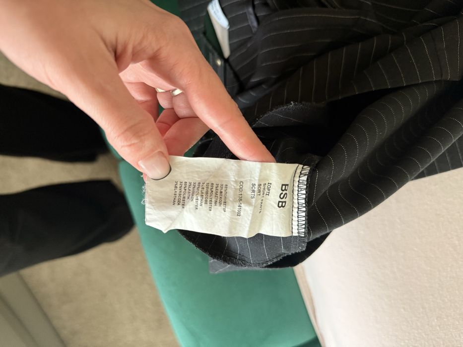 Pantaloni scurți BSB cu dungi fine