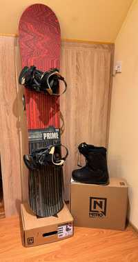 Snowboard Nitro Prime Distort 155cm + Boots Nitro Rival TLS 42