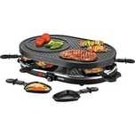 Електрическа скара Unold Raclette Gourmet, тигани, 48795, 1200W,8 лица